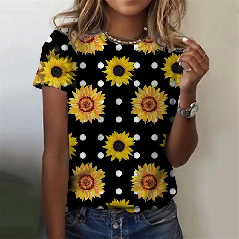 Women's T-shirt Summer Fashion Short-Sleeved Male Tops 3D Print Crew Neck Casual T Shirts Casual Leopard Graphic Unisex Clothing