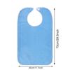 Large Waterproof Adult Bib for Eating Clothing Protector Apron Washable Reusable Terry Cloth for Elderly Seniors and Disabled