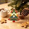 Customizable Style Hanging Ornament 2D Flat Acrylic Christmas Tree Ornament, Vintage Stained Lightweight Pendant with Lanyard Glass Pendant,