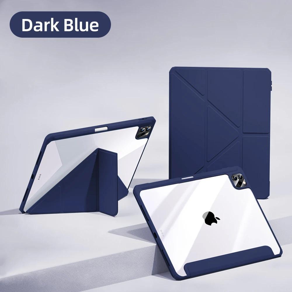 For 2025 iPad Air 11 Case iPad 10th Generation 11th A16 9th Cover Gen iPad Pro11 4 5 10.9in 12.9 M2 M3 M4 Pencil Holder Case