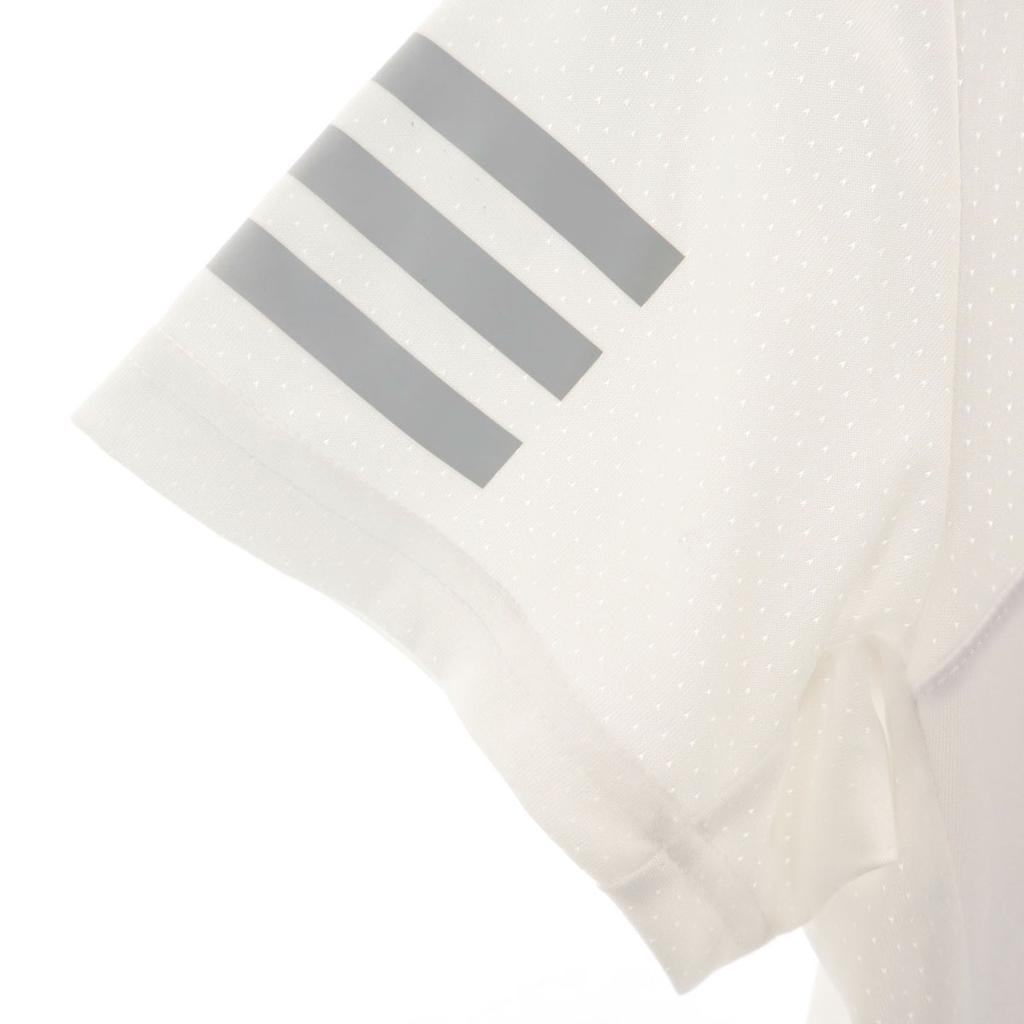 unused adidas tennis Short sleeve mesh switching Polo shirt M white Women Used