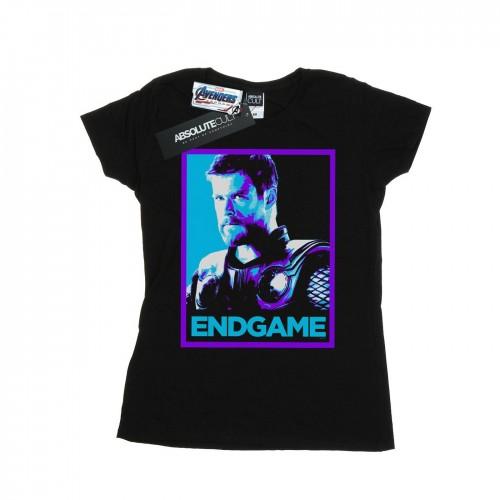 

Marvel Womens/Ladies Avengers Endgame Thor Poster Cotton T-Shirt XXL білий