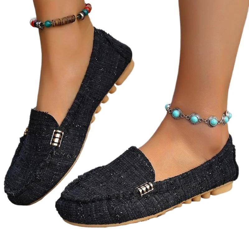 Fashion Women's Shoes 2025 Slip-on Women's Flats Fashion Leopard Print New Casual Plus Size Light Soft Bottom Best Seller Flat Shoes
