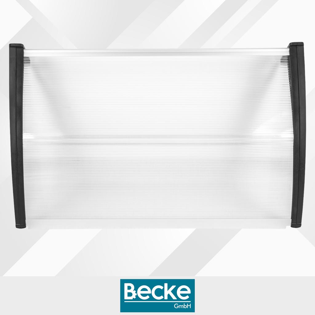 Arched Canopy Over the Entrance Door, Balcony Window Canopy, Black 150x80 GoGarden