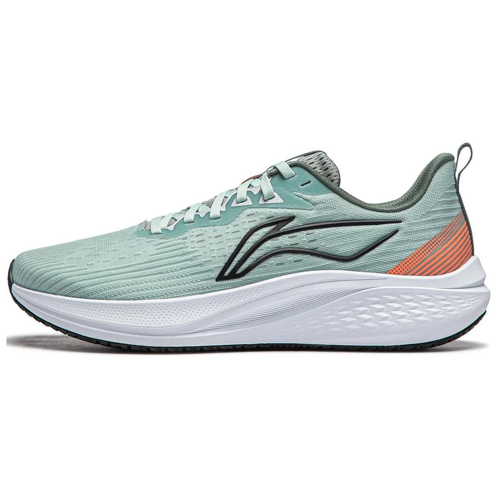 New LiNing Red Hare 7 Cushioning Anti Slip Wear Resistant Breathable Lightweight Rebound Low Top Running Shoes Men's Green ARPU003-30