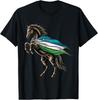 Uzbekistan Flag Horse Uzbek Roots T-Shirt