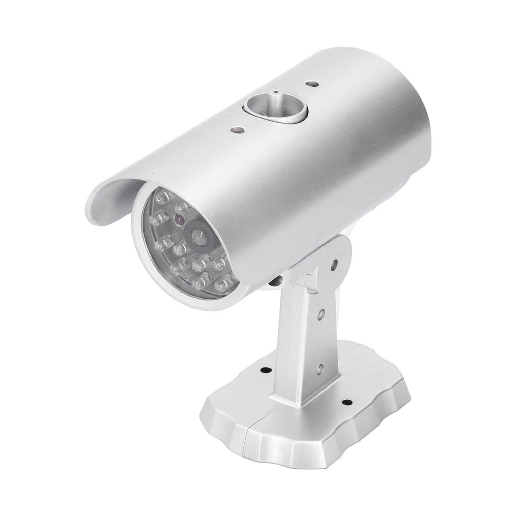 Simulation Camera Dummy Security Camera Monitor Fake Surveillance System with Flashing LED Light