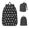 Bad Omens Ist Ein Amerikanischer Metalcore Rucksack Tagesrucksack Große Kapazität Jungen Mädchen BuchRucksack Schultasche Umhängetaschen für Männer Frauen