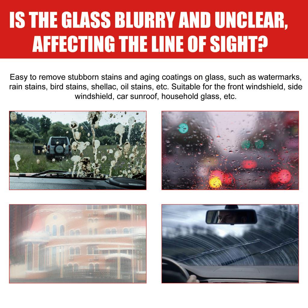 Rayhong konzentrierter Glas-Ölfilm-Reiniger zum Entfernen von Ölflecken und regenfesten Auto-Windschutzscheiben. Kraftvoller Flecken- und Antibeschlagreiniger