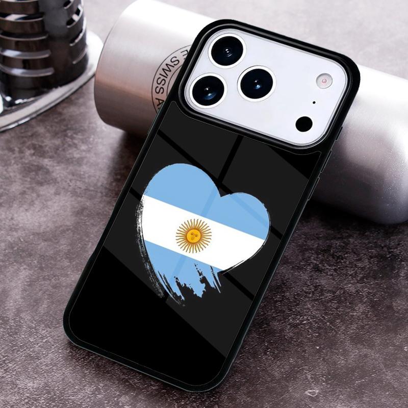 Argentina Flag Phone Case For iPhone 17 16 15 14 13 12 11 Pro Max Plus 17Air Soft Silicone Cover