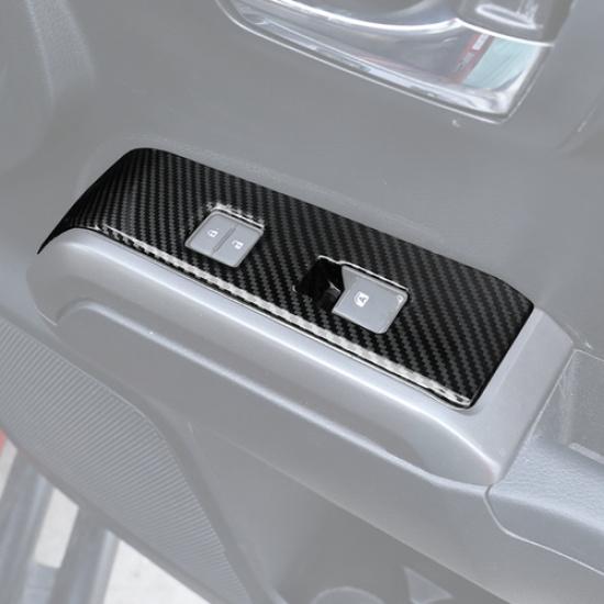 For Toyota Tacoma 2016- Carbon Fiber Interior Door Window Switch Cover Trim