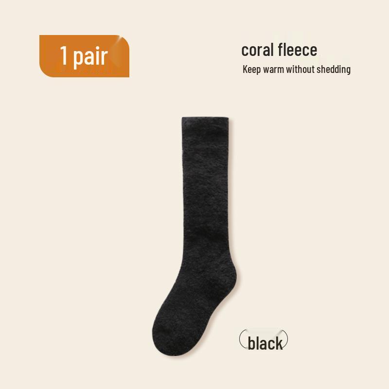 Women's Winter Cozy Plush Mid-Tube Socks - Thick, No-Shed, and Perfect for Home or Sleep