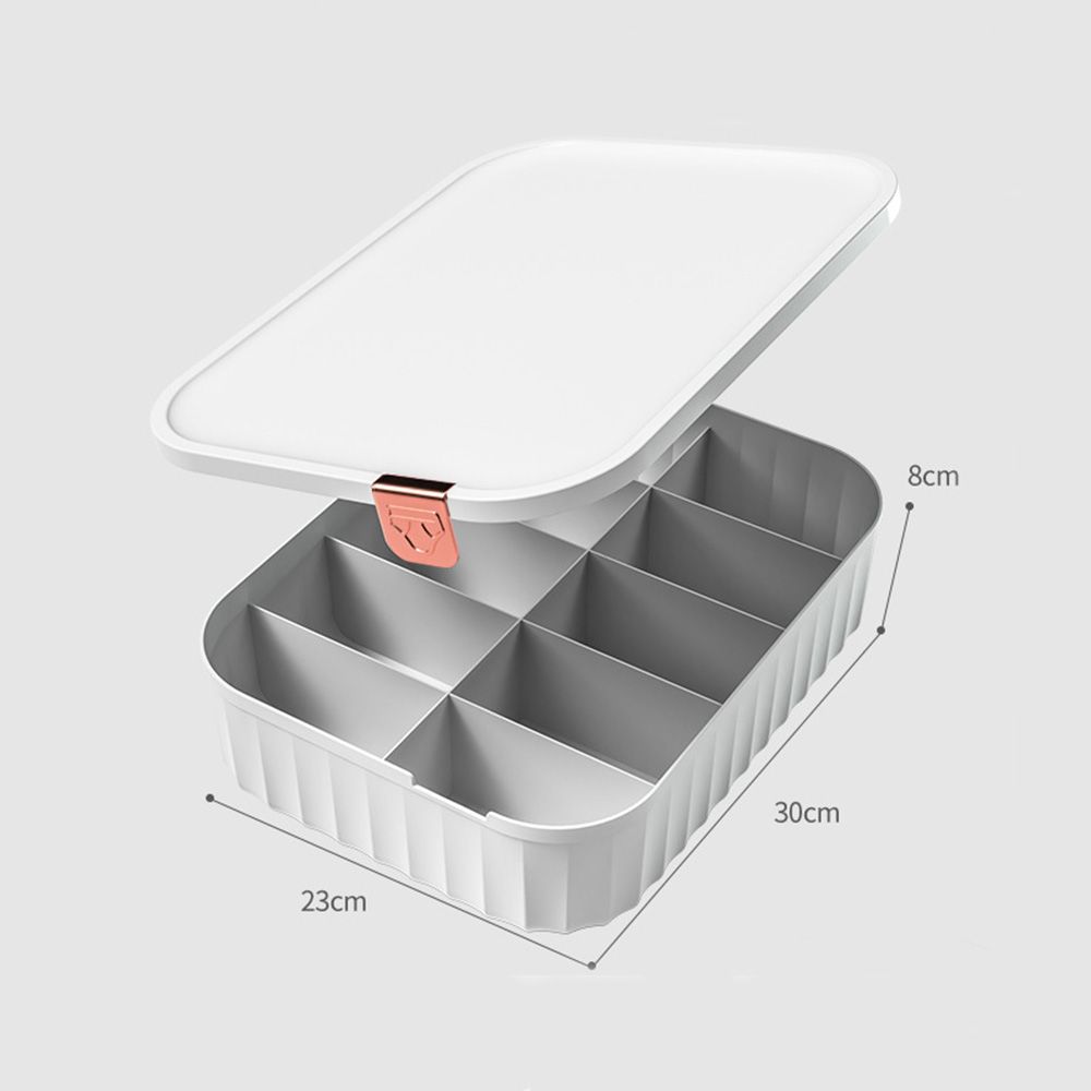Home Lattice Plastic Container Storage Artifact Drawer Type Underwear Storage Box Organize Box