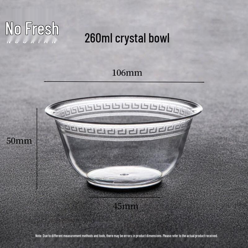 

Nuoxian Transparent Disposable Crystal Bowls