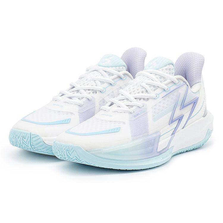 Scarpe da Basket 361 Big3 4.0 QUICK da Uomo Basse 361 Degrees Bianco/Blu Ghiaccio 572321105-2