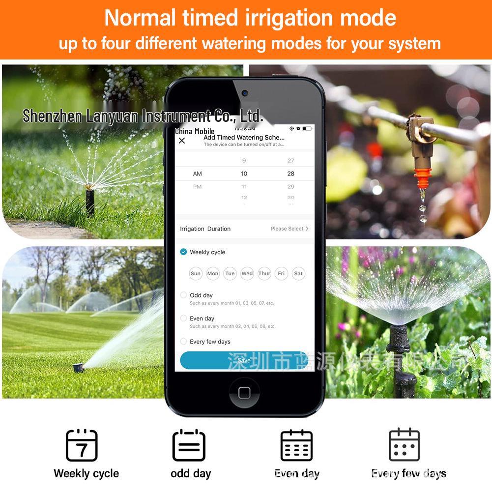 Graffiti Smart WiFi Bluetooth Dual Outlet Irrigation Controller for Lawn & Garden Watering