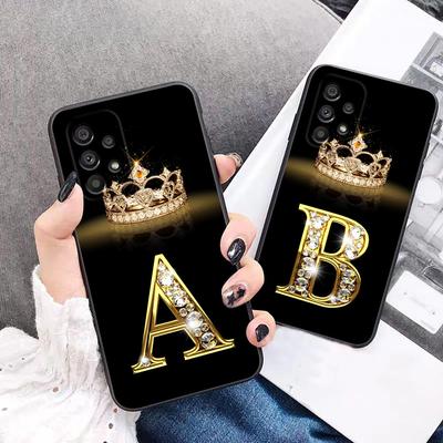 Fashion Rose Gold Diamond Crown 26 Litere pentru Samsung A52 Husa pentru Samsung Galaxy A72 A52 A32 A12 A42 A71 A51 A31 A21s A21EU A11