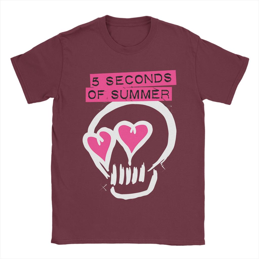 Mens TShirts 5 Seconds of Summer 5SOS Unique 100 Cotton Tees Short Sleeve T Shirts Crewneck Tops Summer