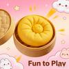 New Hot Baozi Squishy Stress Relief Balls With Steamer Reusable Rebound Squeeze Reliever Toys Dough Ball Home Office Gifts