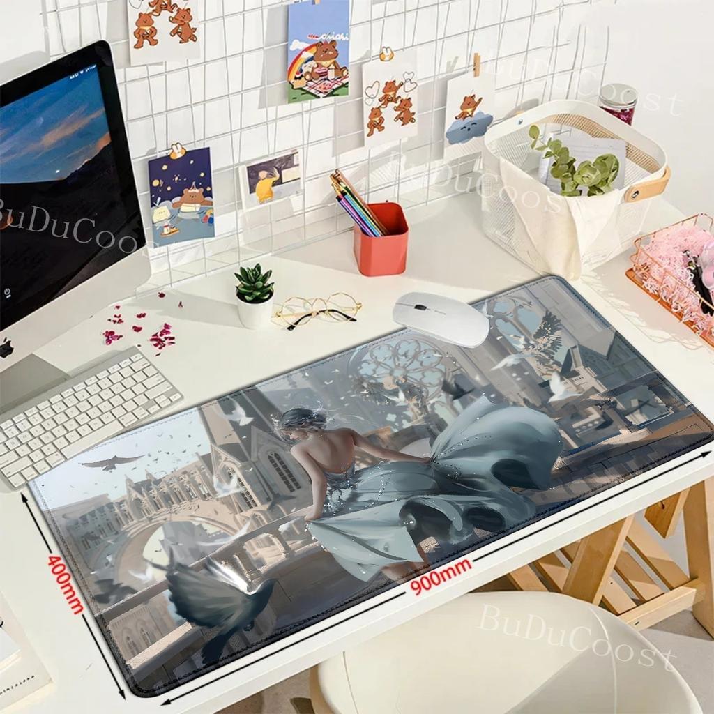 Anime Ghost Blade Ice Princess mousepad Anime mouse pad Gamer XL Computer Home Mousepad XXL Mouse Mat Non-Slip teclado mouse pad