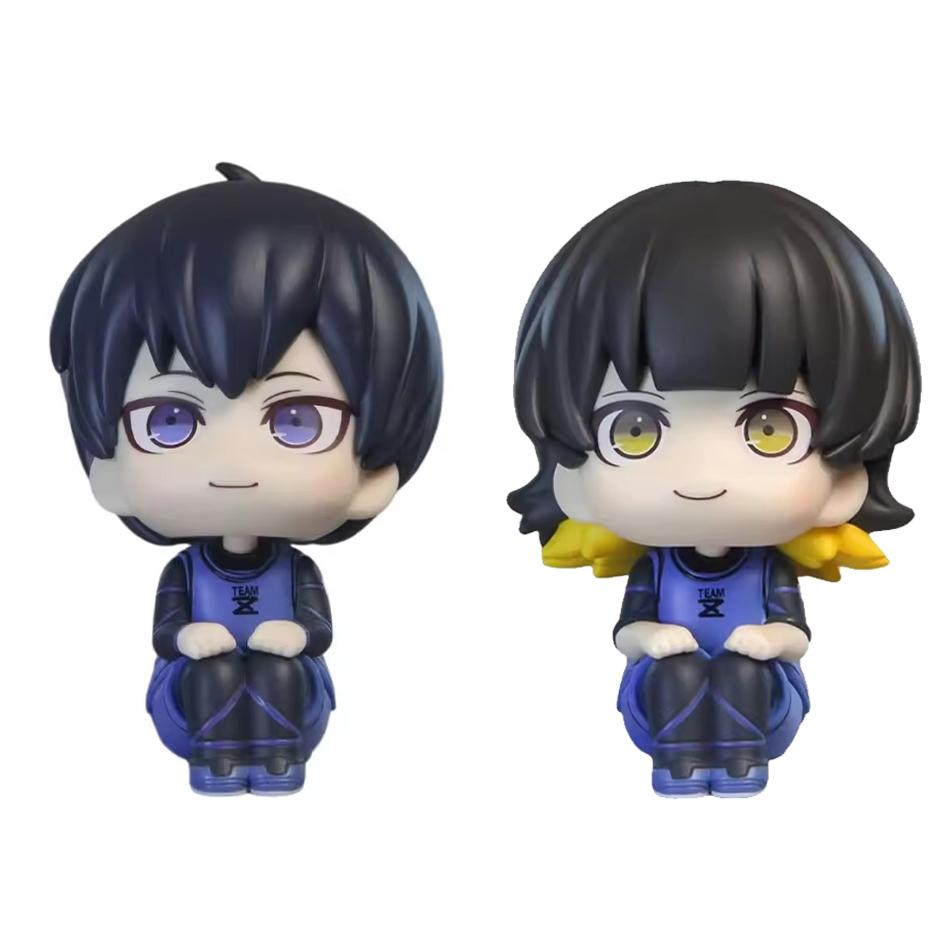 Q-Version Blue Lock Anime-Figur Blickt nach oben Isagi Yoichi/Nagi Seishiro Actionfigur Bachira Meguru Figur Sammlungen Modellpuppe