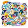 50Pcs Waterproof Planet Sticker For Phone Laptop Skateboard Refrigerator Decal