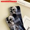 2DFlat Furry Kitten & Tiger Reflection Art All inclusive film hard phone case, compatible with iPhone 18 Pro Max 17 16 15 14 13 12 11