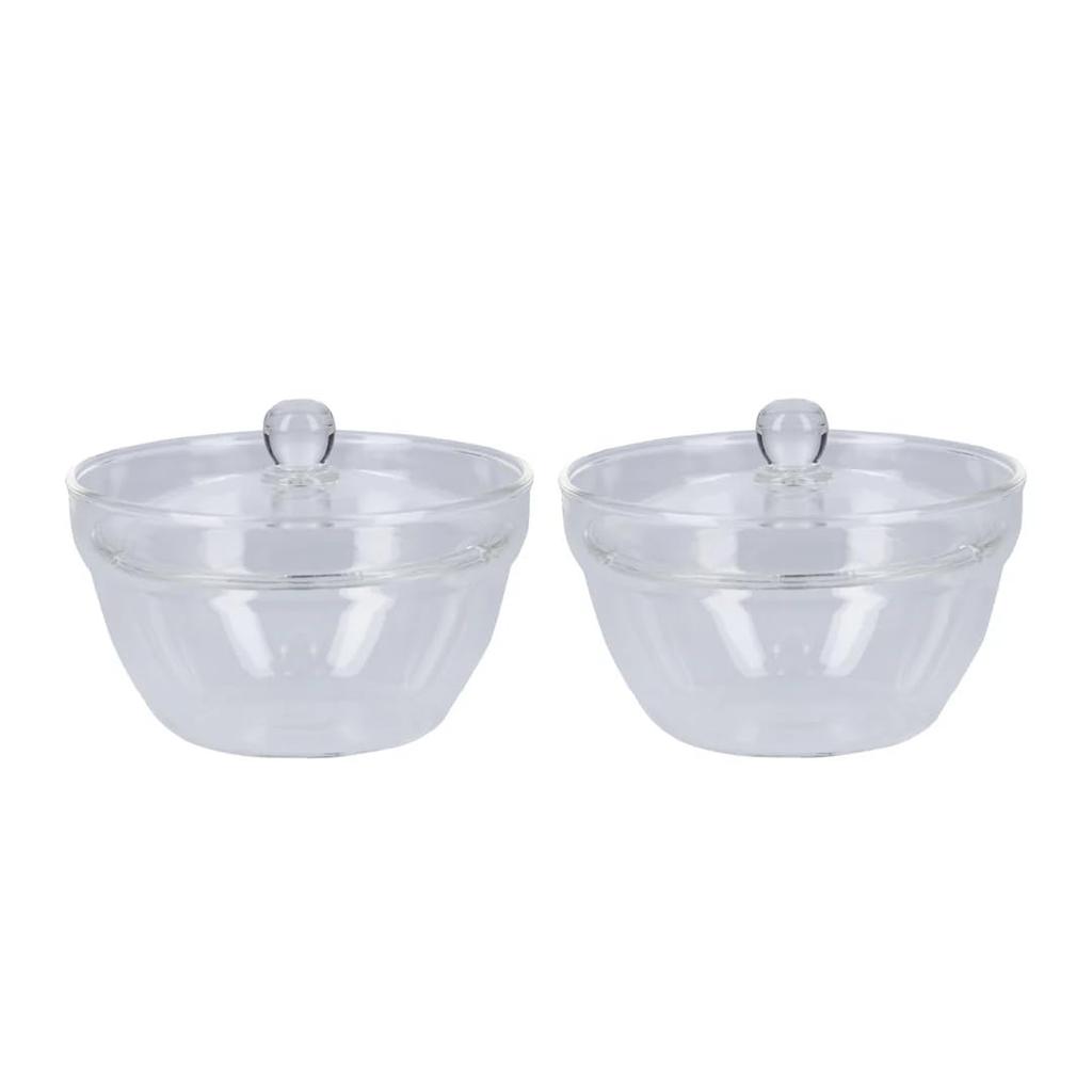HARIO Glass Microwave Small Bowl Set of Hario Microwave Dishwasher Made in Side Microwave Includes All Heat Resistant Glass 2, Cooking, OK, Safe,