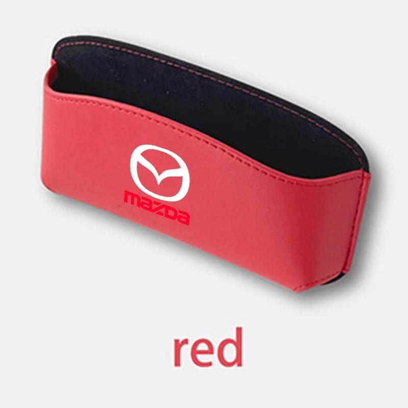 

2025 Hot Auto Eyeglasses Organizer Box Adhesive Multi-Functional Storage Bag Mobile Phone Bag for Mazda RX8 RX-8 Logo car access