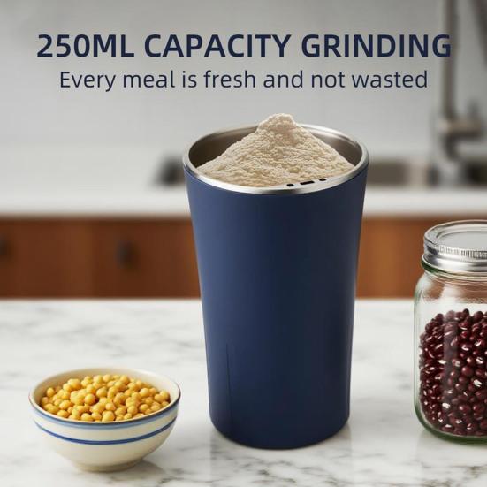 Electric Coffee Grinder 240W Stainless Steel Blades Multifunction Spice Grinder Coffee Beans Nuts Herbs Grinding Machine