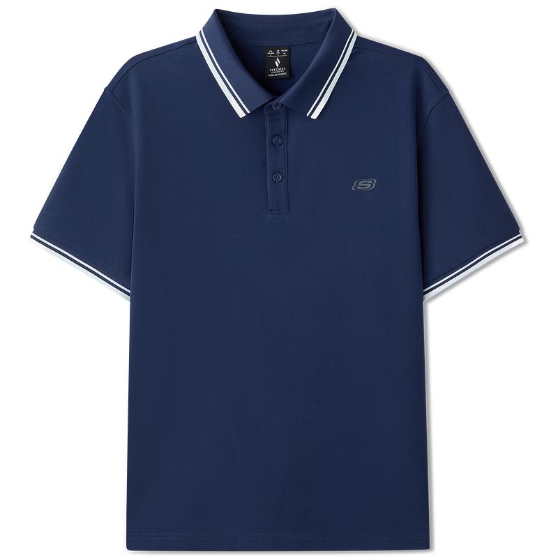 Skechers Men s Knit Short-Sleeve Polo Shirt L126M009 XL