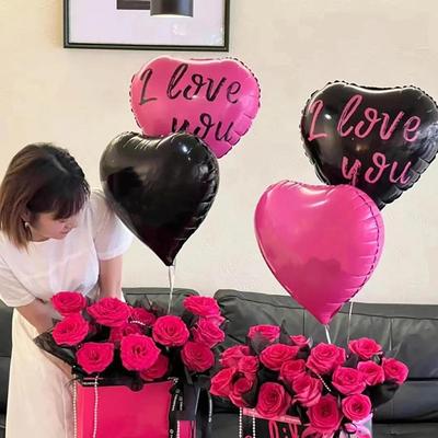 18" Heart-Shaped Aluminum Film Valentine's Day Balloon - Party & Decoration Floating Balloon