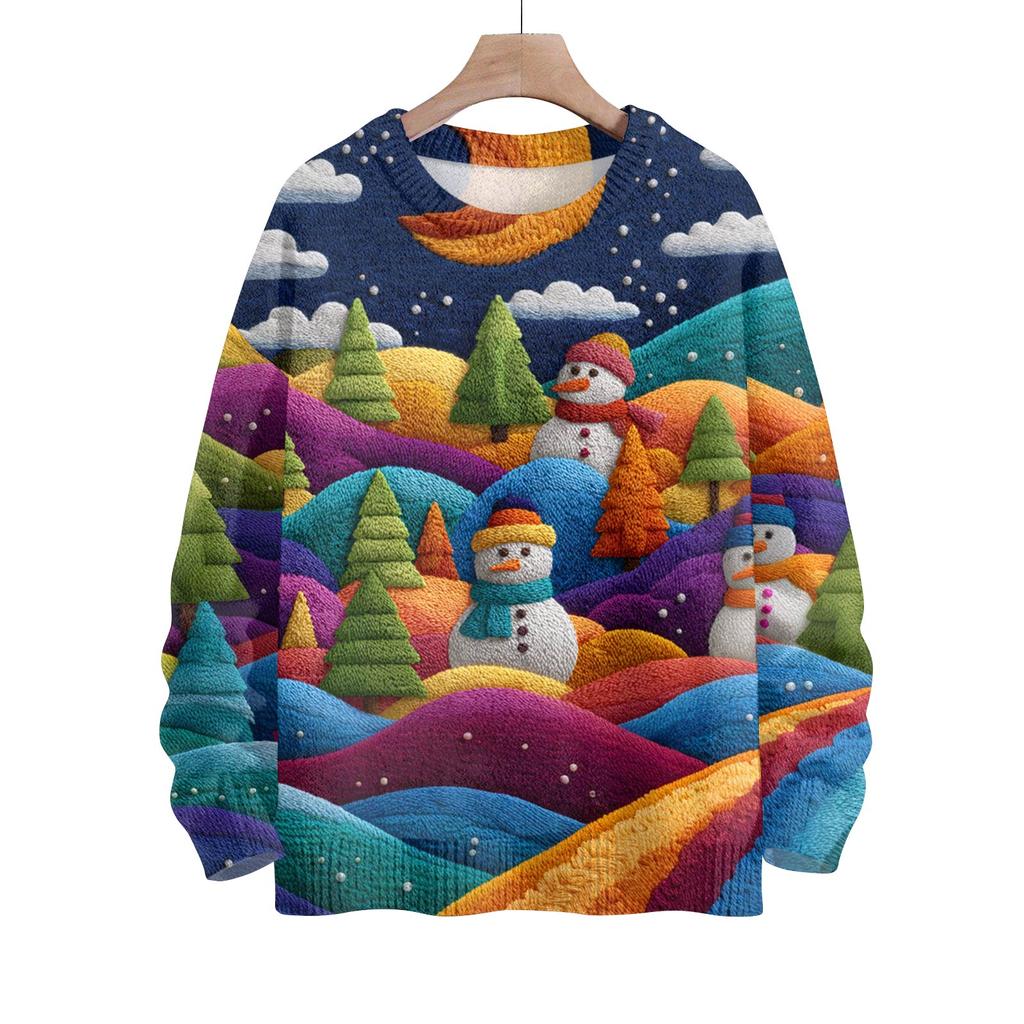 Christmas Sweatshirts For Women Knit Sweater Cute Shirt Fall Crewneck Pullover Tops