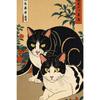 Japanese-style Cat Wall Decorations, Fun Cat Canvas Posters, Anime Wall Decorations, Cute Artwork, Tokyo Kitty Retro Posters