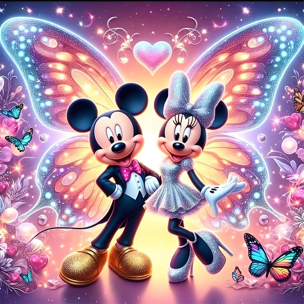 Disney ציור יהלומים 5D מיקי מיני ערכת פסיפס תפר צלב קישוט לבית מדבקת קיר מתנה בעבודת יד DIY
