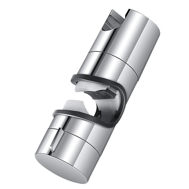 Chrome Shower Rail Head Slider Holder Adjustable Bracket Universal серебряный