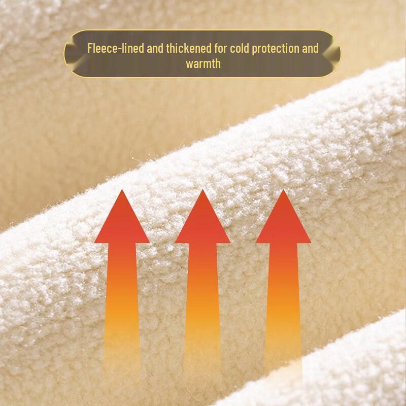 LANGSHA Women's Lambswool Striped High-Waist Thermal Leggings