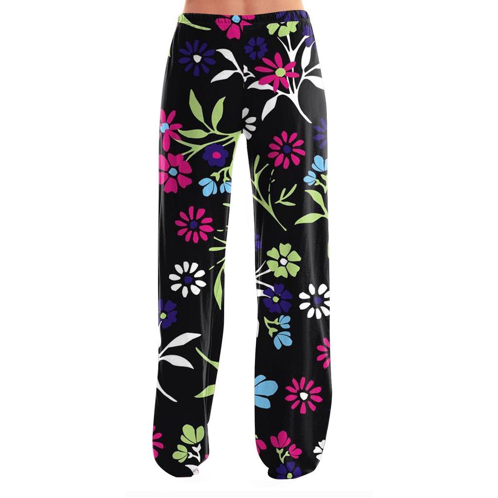 Women's Fashion Loose Casual Floral Printed Casual Pants