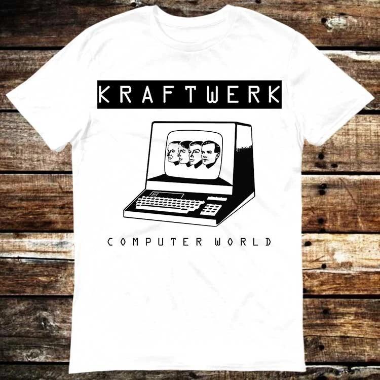 Kraftwerk Promo Release Computer World Vinyl Label T Shirt 6062 4XL
