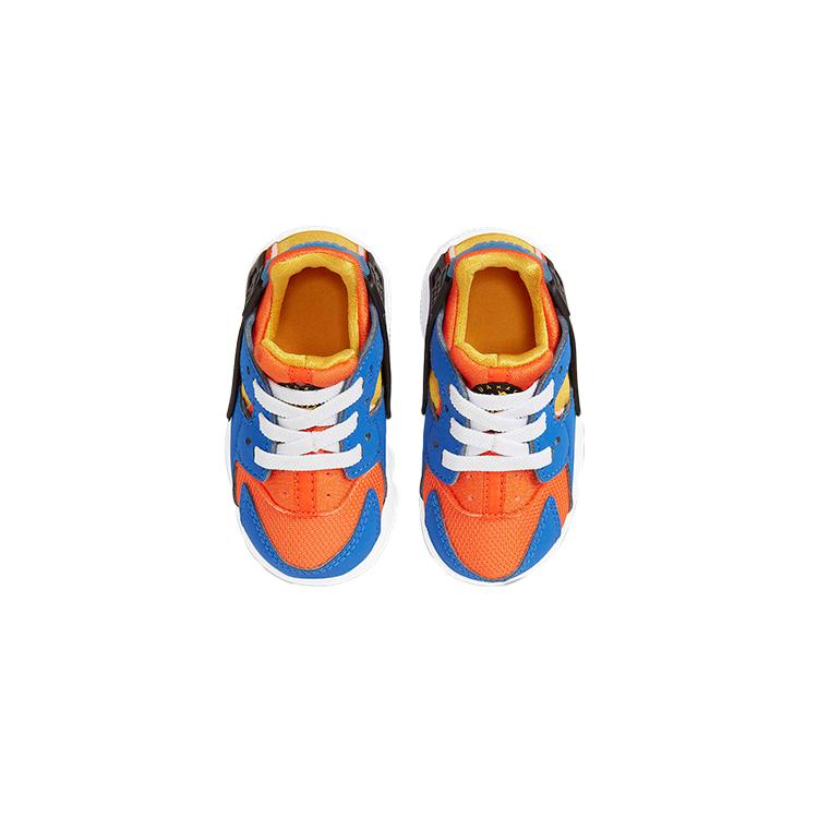 Nike Huarache Run Antiscivolo Ammortizzazione Resistente all'Abrasione Scarpe Basse per Bambini Piccoli Blu Arancio Neonati e Bambini Piccoli 704950-421