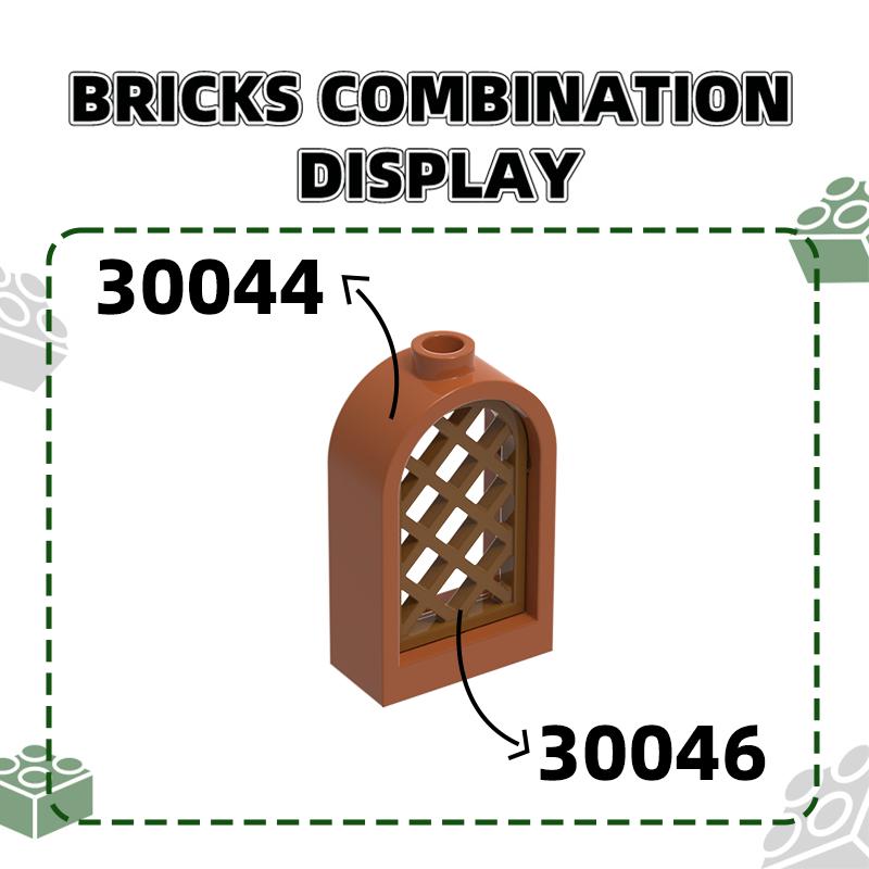 105Pcs/lotNO.30044 Digital Blocks Round Top Block Moc Colour Accessories Works With featuring Brick DO IT YOURSELF Children's Toy Assembly Parts