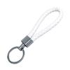 Schlüsselanhänger Lanyard Geflochtenes Seil Kunstleder Angenehmer Griff Schlüsselanhänger Aufhängeseil mit Zinklegierung Schnalle Schlüsselring