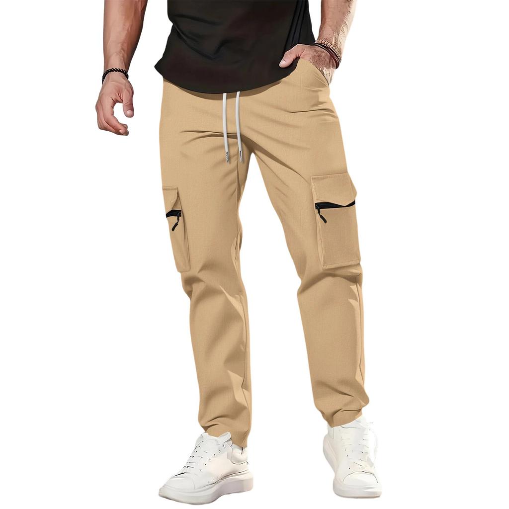 Men's Sports Casual Jogging Trousers Lightweight Hiking Work Pants Outdoor Pant