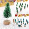 12 PCS/Bag Mini Christmas Tree Home Decoration Small Christmas Tree Mini Tree
