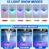 Movable Pool Accessory With Swirling Water flows And 12 Light Changes For Warm Weather Enjoyment