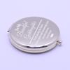 Portable Double-Sided Metal Folding Makeup Mirror for Men and Women
