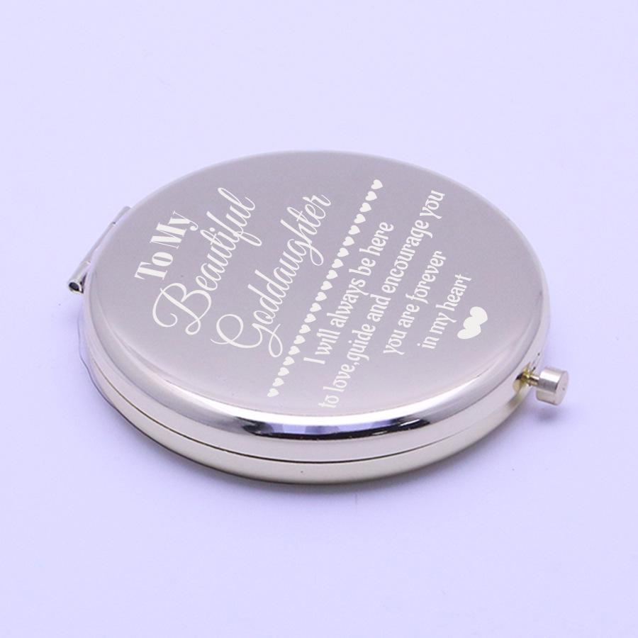 Portable Double-Sided Metal Folding Makeup Mirror for Men and Women