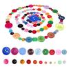60/240/660pcs Resin Mixing Color & Size Button Mother's Day Present Greeting Card Flower Making Cloth Bag Decoration YMY