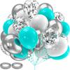 30pcs Chrome Latex Balloon White Pink Blue Helium Ball Wedding Adult Birthday Party Decoration Baby Shower Globos