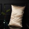 European Style Pure Mulberry Silk Double-Sided Pillowcase, Solid Color, Envelope Style, Beauty Pillowcase.